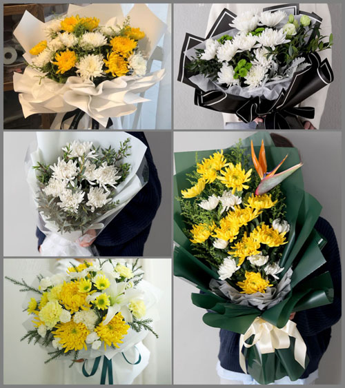 上海青浦区华新镇叙中村白事花束代送